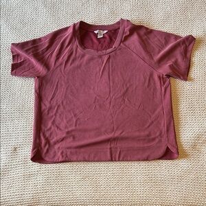 Athleta Mauve Short Sleeve Tee